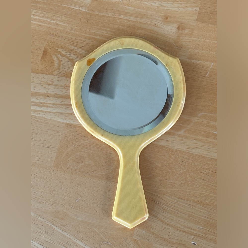 Vintage DuBarry Ivory Pyralin Hand Mirror